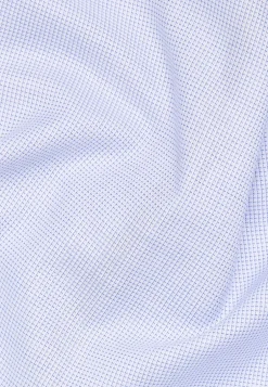 Outlet Eterna Langærmet Comfort Fit Skjorte, , 42 Blå