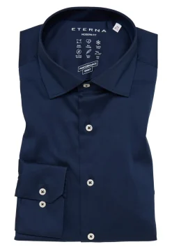 Eterna Langærmet Modern Fit Performance Skjorte, , 42* Skjorter