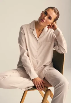 JBS Langærmet Natskjorte, , XL Sand