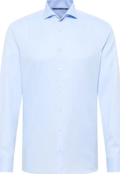 Clearance Eterna Langærmet Slim Fit Skjorte, , 41 Blå