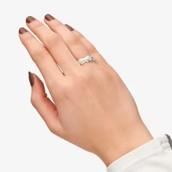Best Camille Brinch Large Bubbly Flow Ring, , 55 Silver