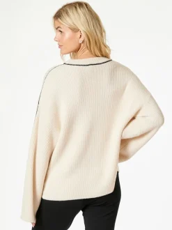 Neo Noir Latte Knit Striktrøje, , 40*Dame Strik & Sweatshirts