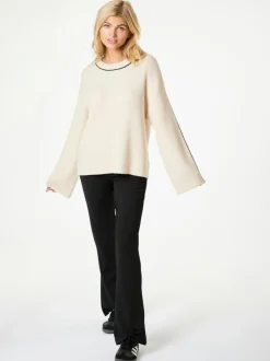 Neo Noir Latte Knit Striktrøje, , 40*Dame Strik & Sweatshirts