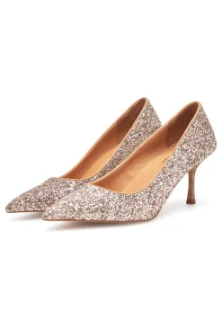 New Woden Laura Glitter Højhælede Sko, , 38 Multi