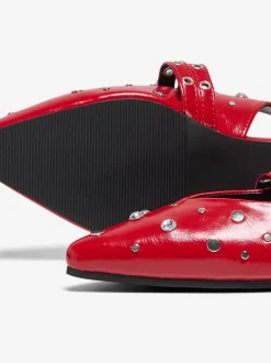 ONLY Laura-5 Slingback Buckle Ballerinasko, , 38 High Risk Red