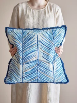 Sale Bloomingville Laval Pude, , 50x50 cm Blue