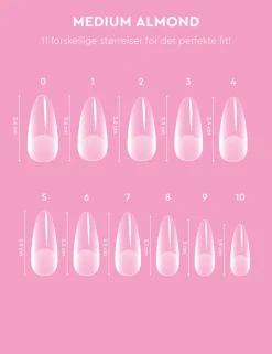 Le Mini Macaron Le Gel Medium Almond Nail Tips* Negle