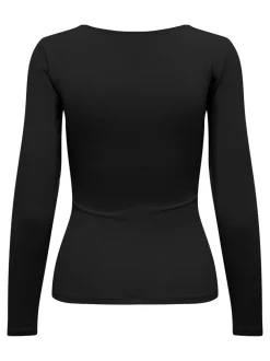 Clearance ONLY Lea Langærmet T-shirt, , M Sort