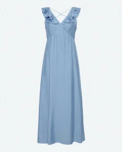 Hot Moves Leanna Maxi Kjole, , 42 Blue Bell
