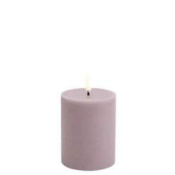 Best Uyuni LED Rustic Bloklys, Light Lavender