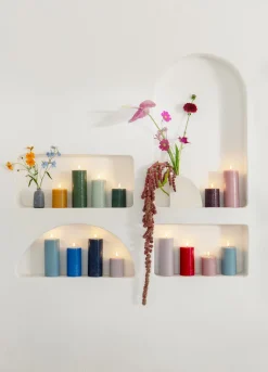 Best Uyuni LED Rustic Bloklys, Light Lavender