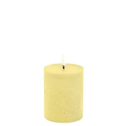 Clearance Uyuni LED Rustic Bloklys, Wheat Yellow