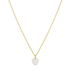 New Maanesten Leni Halskæde, , 42+2 cm Gold Plated