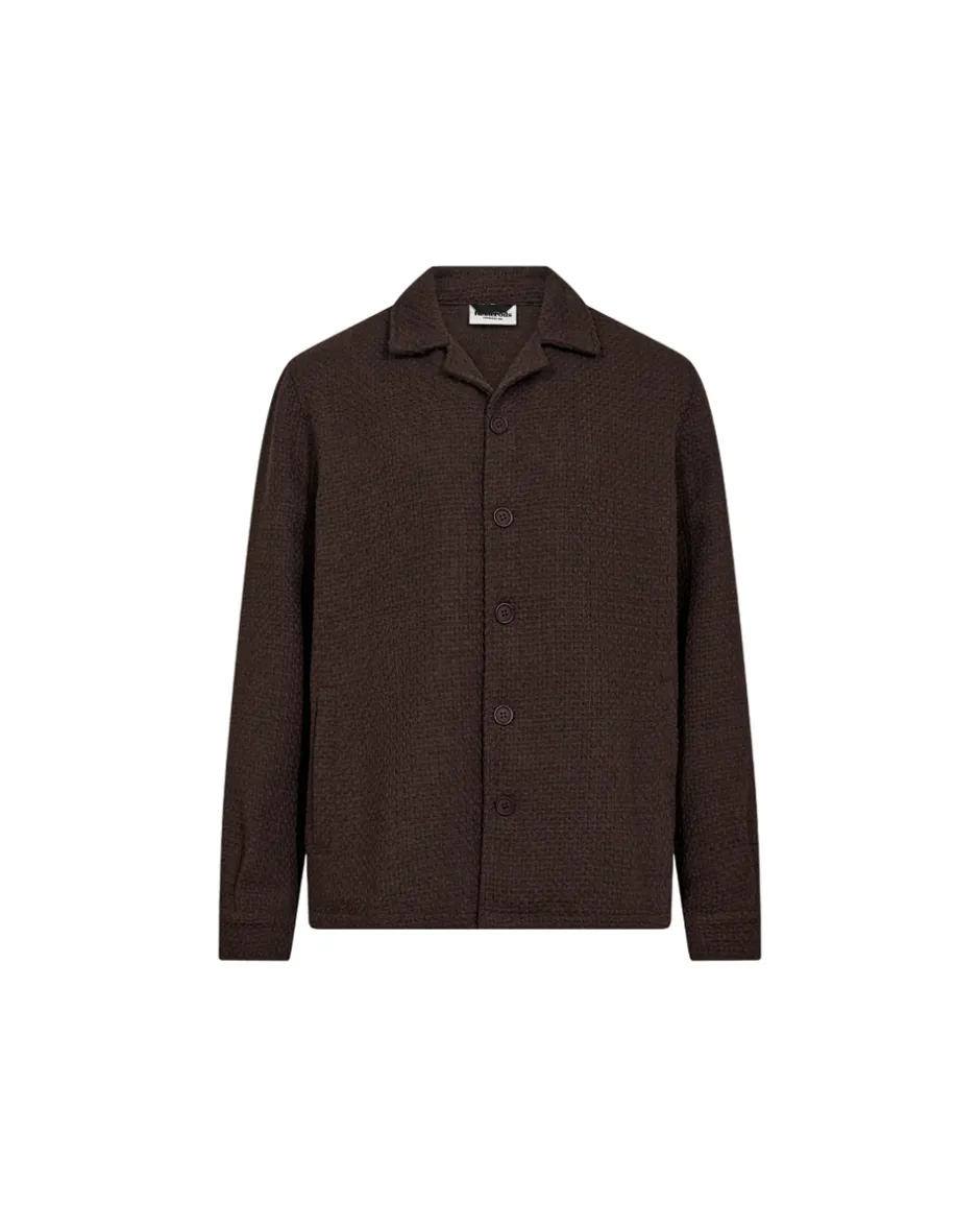 New Resteröds Leo Overshirt, , XL Brown