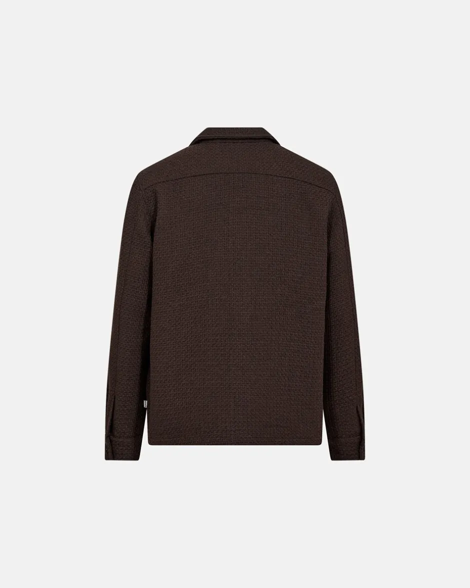 New Resteröds Leo Overshirt, , XL Brown