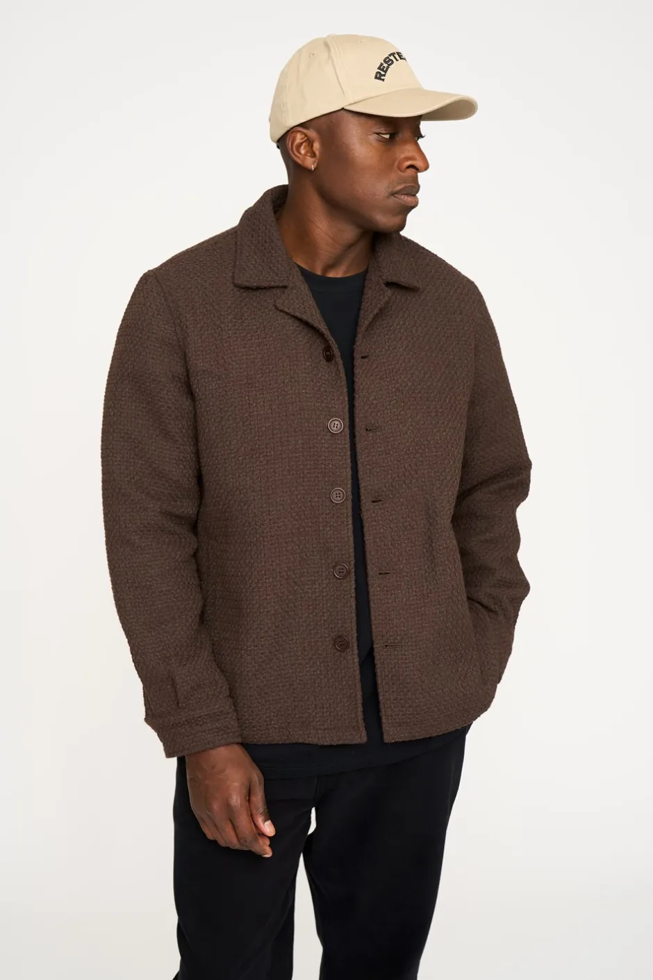 New Resteröds Leo Overshirt, , XL Brown