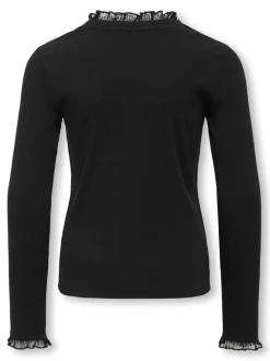 Best KIDS ONLY Leslie Lace Mix Bluse, , 158-164 cm Black
