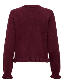 JDY Letty On Frill Cardigan, , M*Dame Strik & Sweatshirts