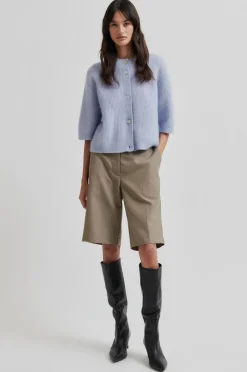 Outlet Second Female Levelup Tailored Shorts, , M Mid Brown Melange