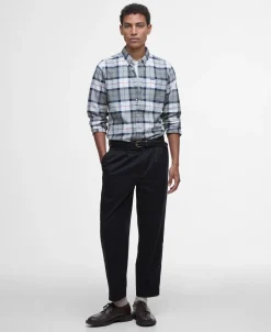 Outlet Barbour Lewis Tailored Skjorte, , M Bleached Pine Tartan