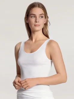Calida Light Tank Top, , L White