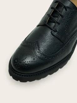 Sale S.T. Valentin Lightweight Brogue Derby Sko, , 41 Black Grained
