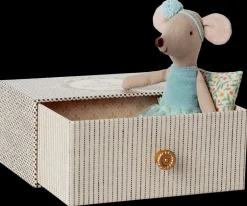Maileg Lillesøster Dansemus i Daybed, Creme