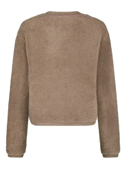 Outlet Neo Noir Limo Fluffy Knit Cardigan, , 42 Dark Sand