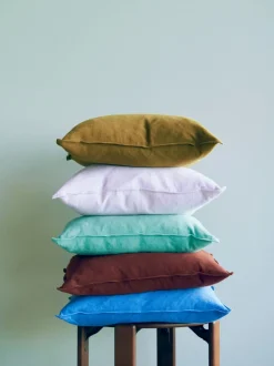 HAY Linen Pude, , 50x50 cm Emerald Green