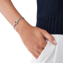 Discount Skagen Linje Modern Circle Armbånd, , 16,6 cm Stål