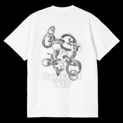 Carhartt WIP Linked Charms T-shirt, , M White/Silver