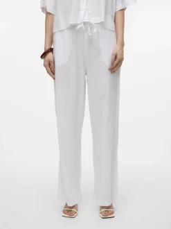 New Vero Moda Linn Bukser, , XL Snow White