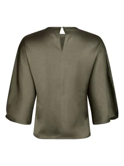Online Neo Noir Liora Heavy Sateen Bluse, , 36 Cold Army