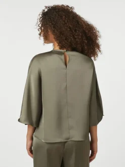 Online Neo Noir Liora Heavy Sateen Bluse, , 36 Cold Army