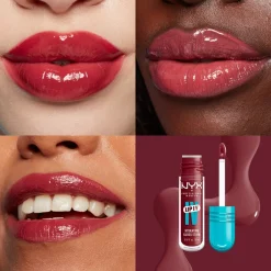 Outlet NYX Professional Makeup Lip I.V. Hydrating Gloss Stain Lipgloss, 09 Blush Rush