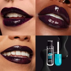 Sale NYX Professional Makeup Lip I.V. Hydrating Gloss Stain Lipgloss, 16 Grape Gushin' 16 Grape Gushin'