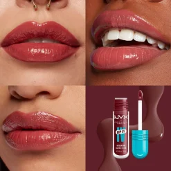 NYX Professional Makeup Lip I.V. Hydrating Gloss Stain Lipgloss,* Læber