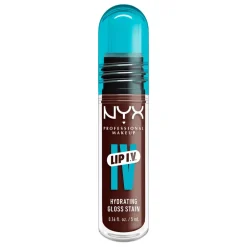 NYX Professional Makeup Lip I.V. Hydrating Gloss Stain Lipgloss, 05 Mocha Me Wet