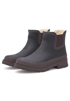 Discount Woden Liv Warm Gummistøvler, , 41 Black/Chocolate