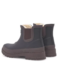 Discount Woden Liv Warm Gummistøvler, , 41 Black/Chocolate