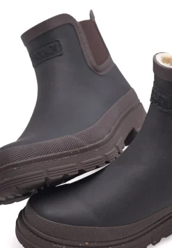 Discount Woden Liv Warm Gummistøvler, , 41 Black/Chocolate