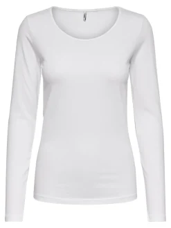 Sale ONLY Live Love Langærmet T-shirt, , L White