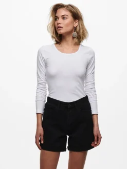 Sale ONLY Live Love Langærmet T-shirt, , L White
