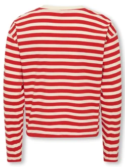 KIDS ONLY Livina O-Neck Stripe Bluse, , 158-164 cm*Børn T-Shirts & Toppe|Bluser