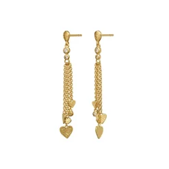 Discount Maanesten Lolly Øreringe, 18ct Gold Plated