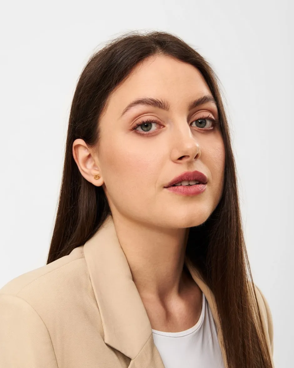 LULU Copenhagen Lotus Ørering,*Dame Øreringe