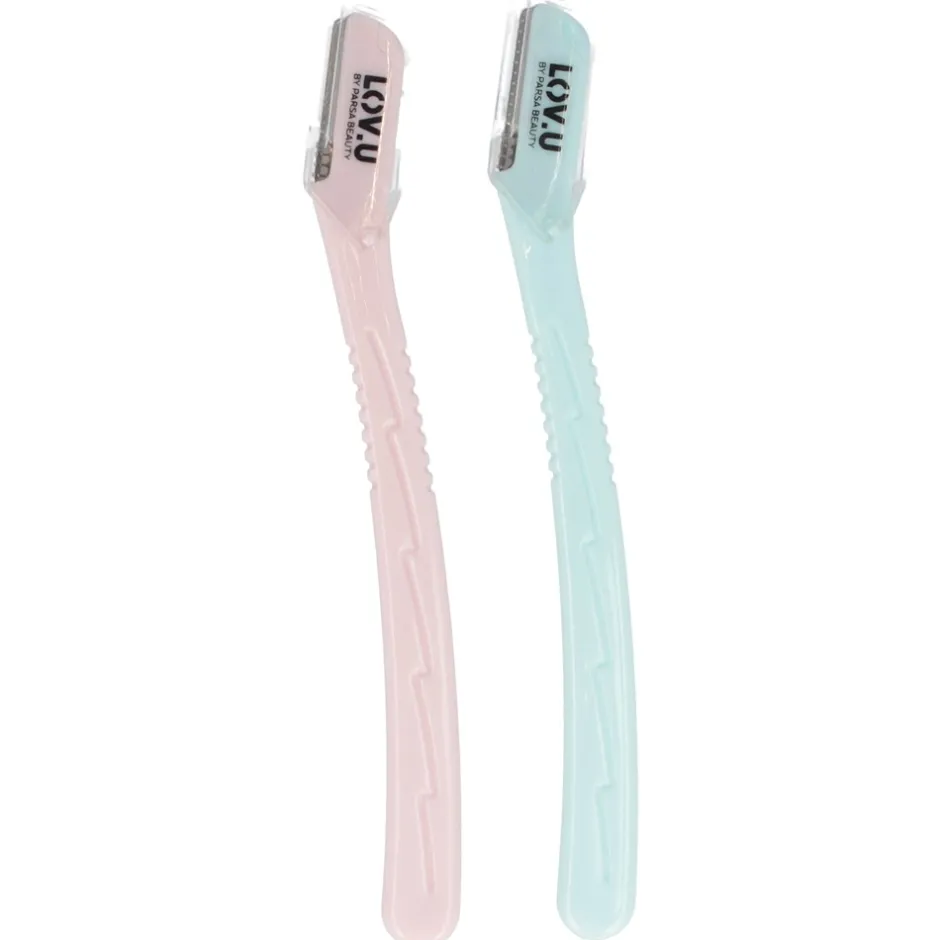 Clearance Parsa Beauty Lov U 2-pak Øjenbrynsknive