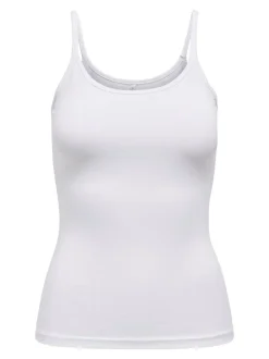 Discount ONLY Love Strap Top, , M White