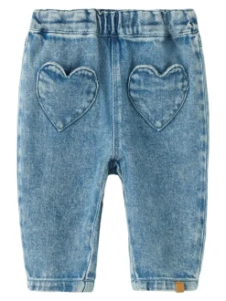 Lil' Atelier Lulia Baggy Denim Jeans, , 74 cm*Børn Jeans