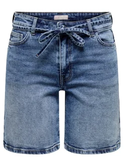 Outlet JDY Lullu Tie Shorts, , S Dark Blue Denim
